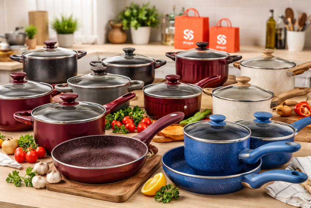 Jogo de Panelas na Shopee